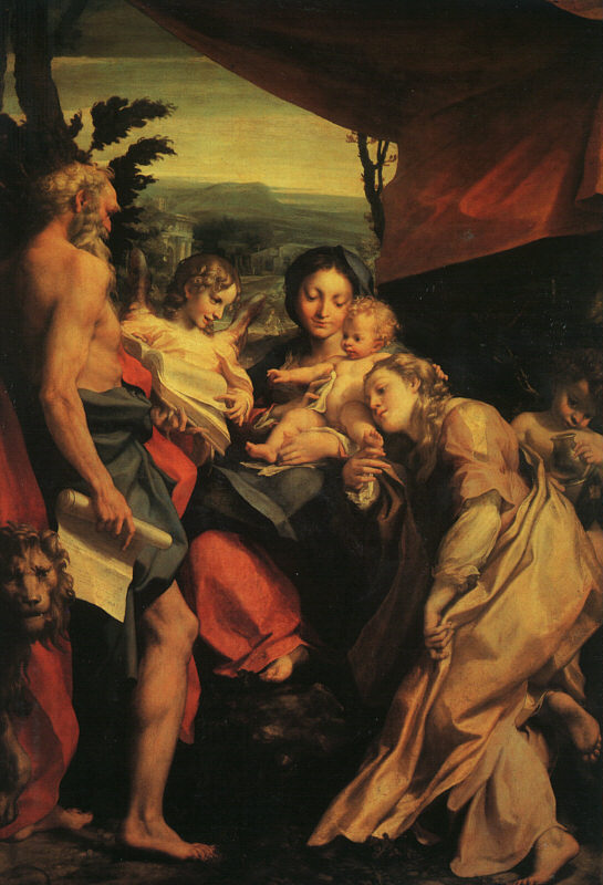 Madonna with St. Jerome (The Day)