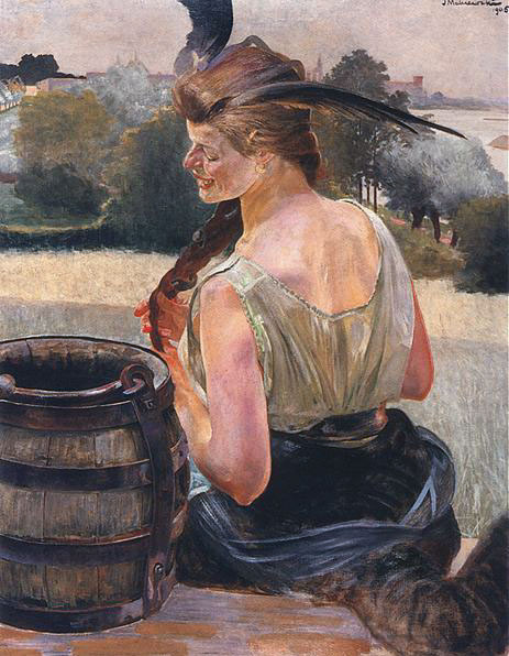 J.Malczewski Zatruta studnia z chimer  1913 Muzeum im Jacka Malczewskiego w Radomiu